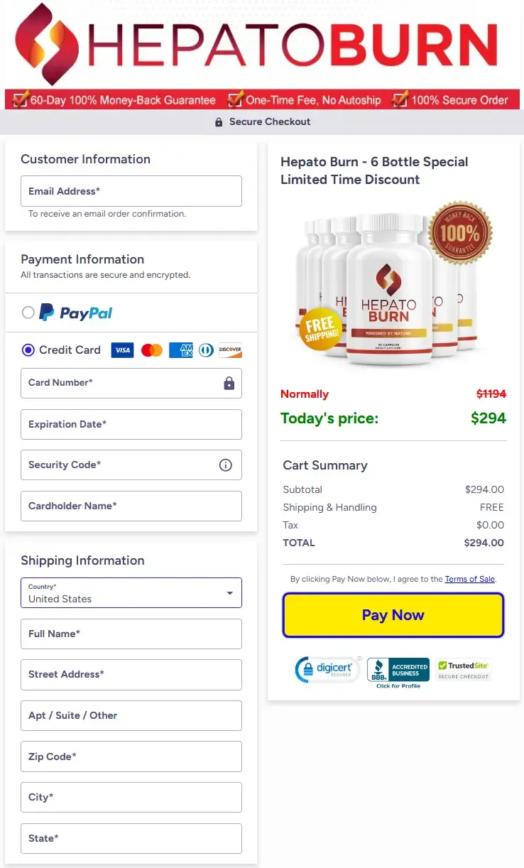 HepatoBurn order